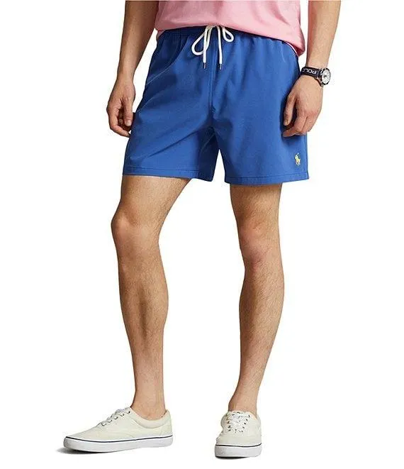Traveler Solid 5.75" Inseam Swim Trunks
