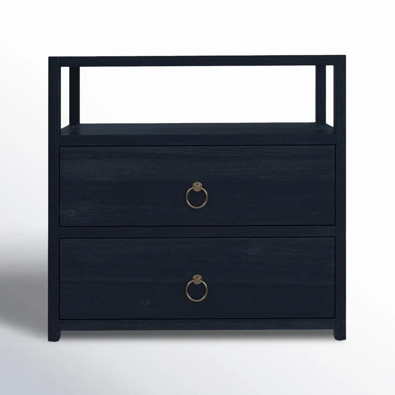 Navy Blue Elin 2 - Drawer Nightstand