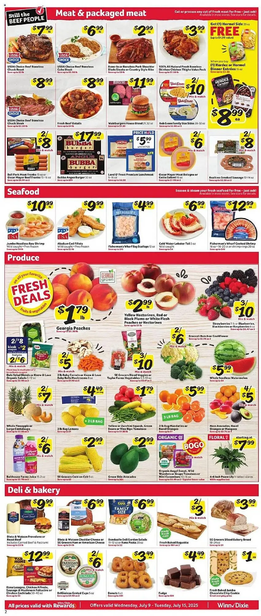 Weekly ad Winn Dixie Weekly Ad from July 9 to July 15 2025 - Page 2