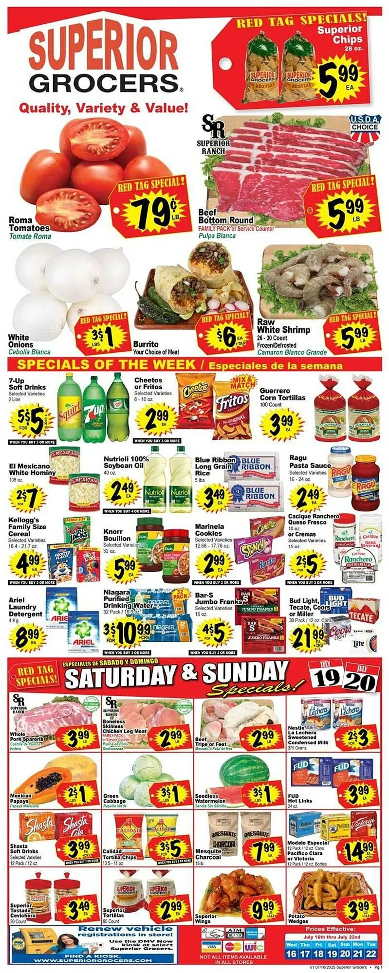 Superior Grocers Weekly Ad - 1