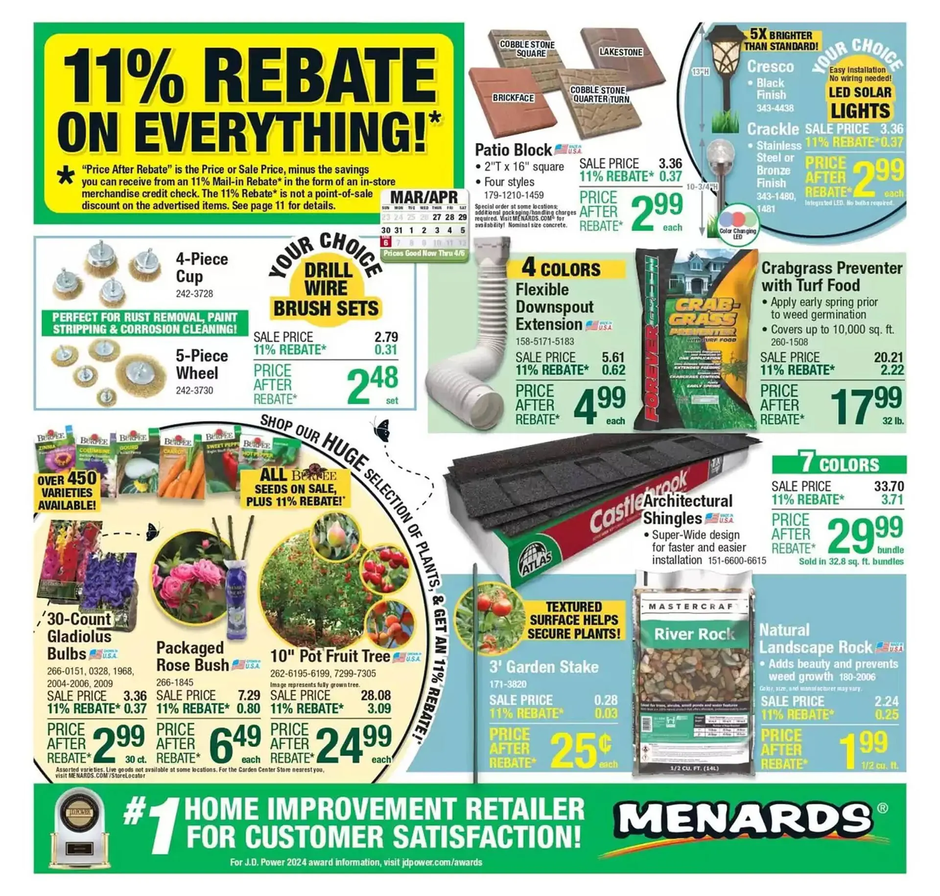 Weekly ad Menards Weekly Ad from April 8 to April 22 2025 - Page 1