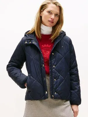 Lightweight Hooded Padded Quilted Jacket