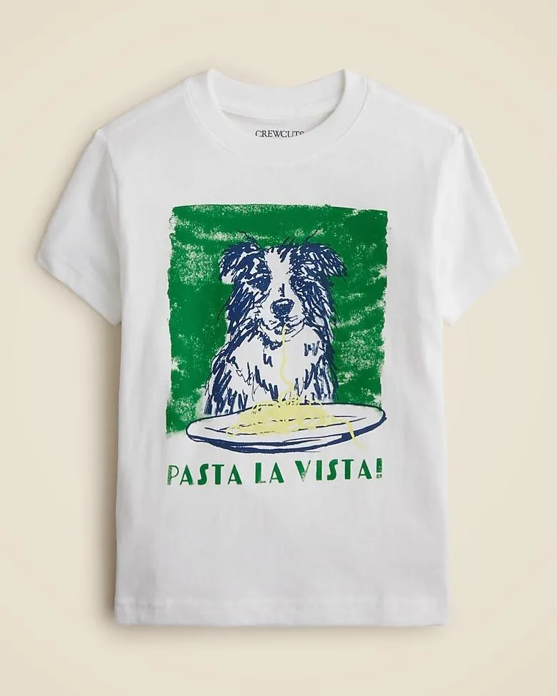Kids' short-sleeve pasta dog graphic T-shirt