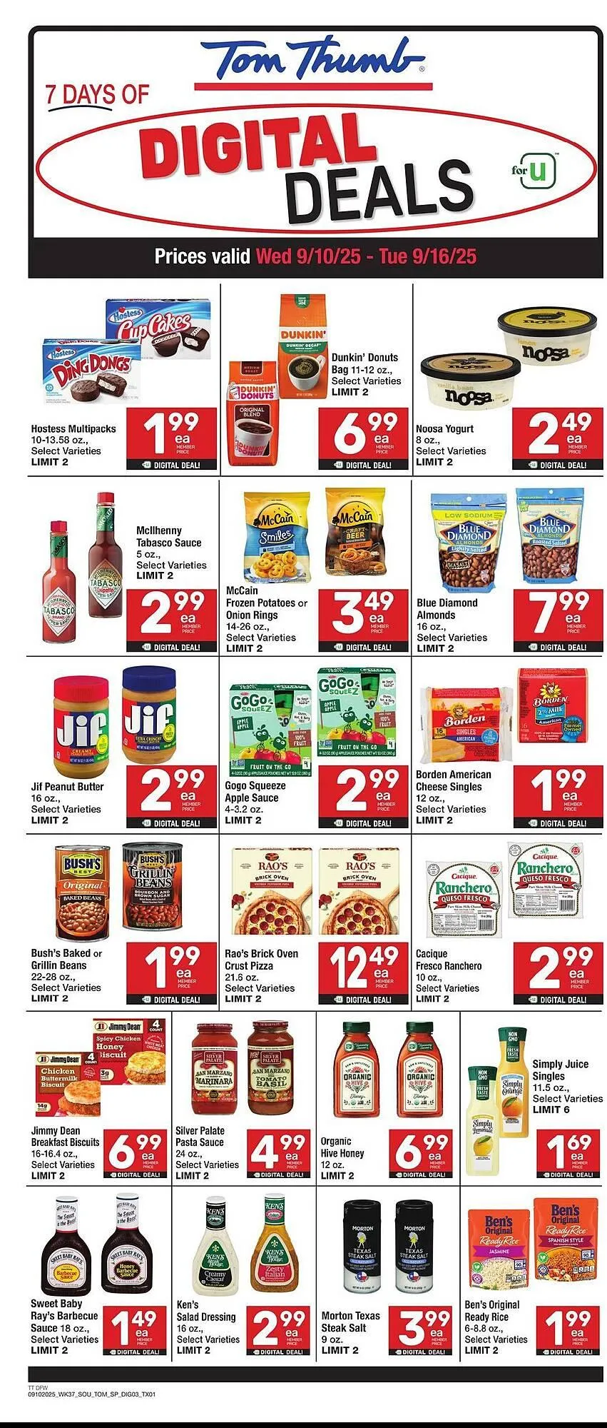 Weekly ad Tom Thumb weekly ad from September 10 to September 16 2025 - Page 8