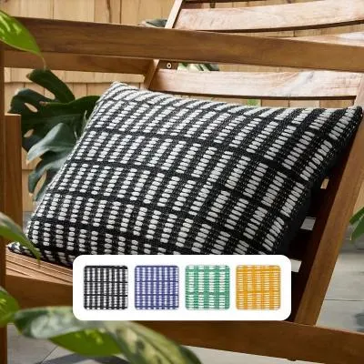Town & Country Terra Alara Textured Geo Stripe Decorative Pillow