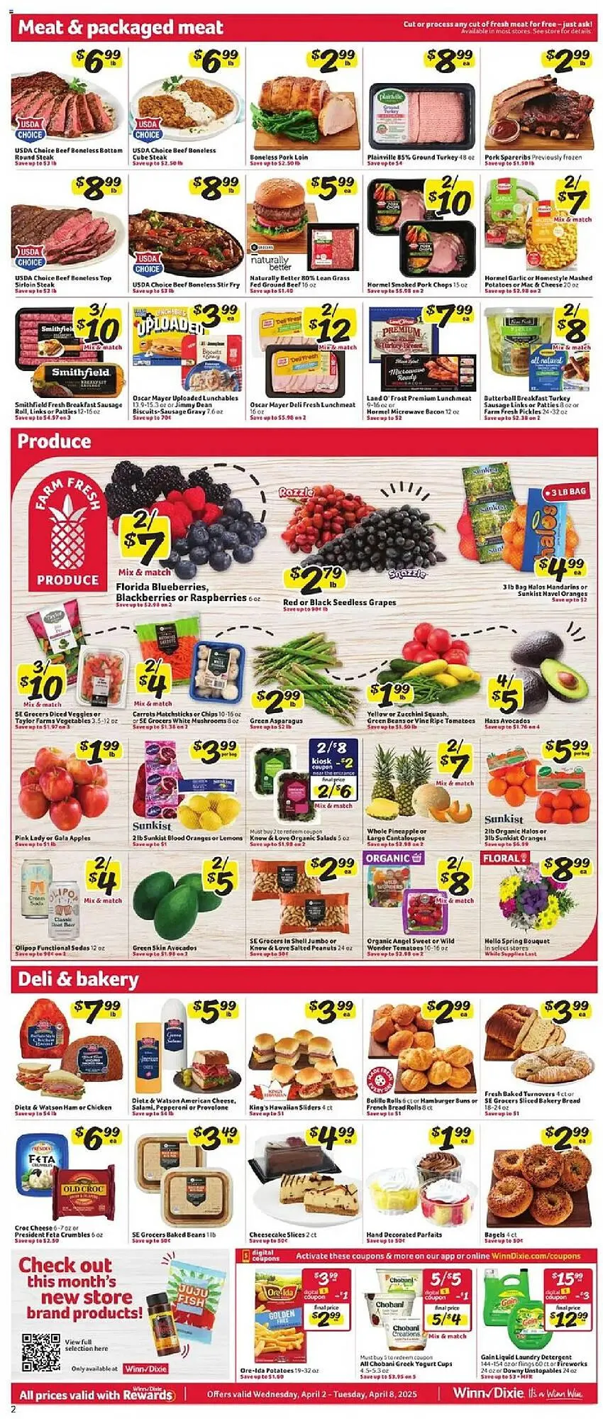 Weekly ad Winn Dixie Weekly Ad from April 2 to April 8 2025 - Page 2