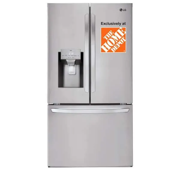 28 cu. ft. 3 Door French Door Refrigerator with Ice and Water Dispenser and Craft Ice in PrintProof Stainless Steel