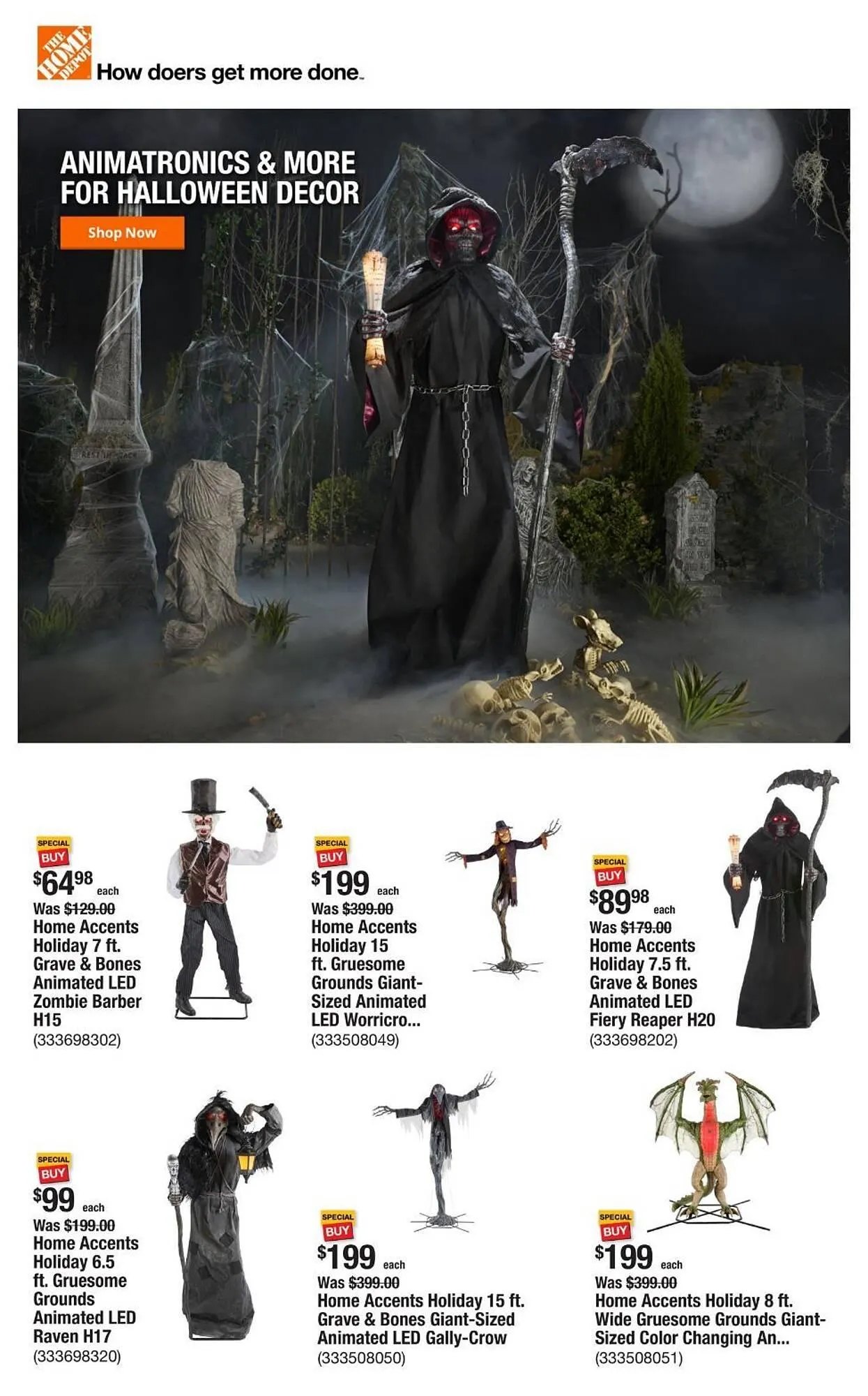 Weekly ad The Home Depot flyer from October 9 to October 16 2025 - Page 1