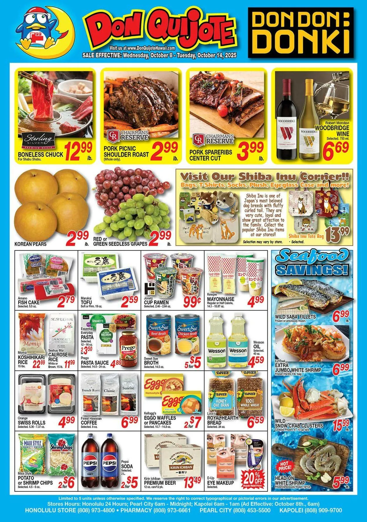 Weekly ad Don Quijote Hawaii from October 8 to October 14 2025 - Page 1