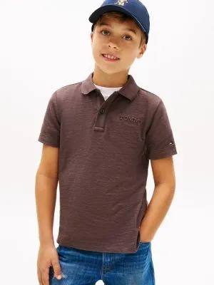 Kids' Embossed Logo Polo