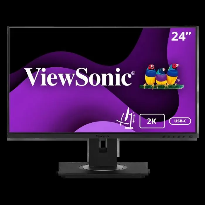 ViewSonic 24" 1440p Ergonomic 40-Degree Tilt IPS Monitor with USB-C | | VG2455-2K