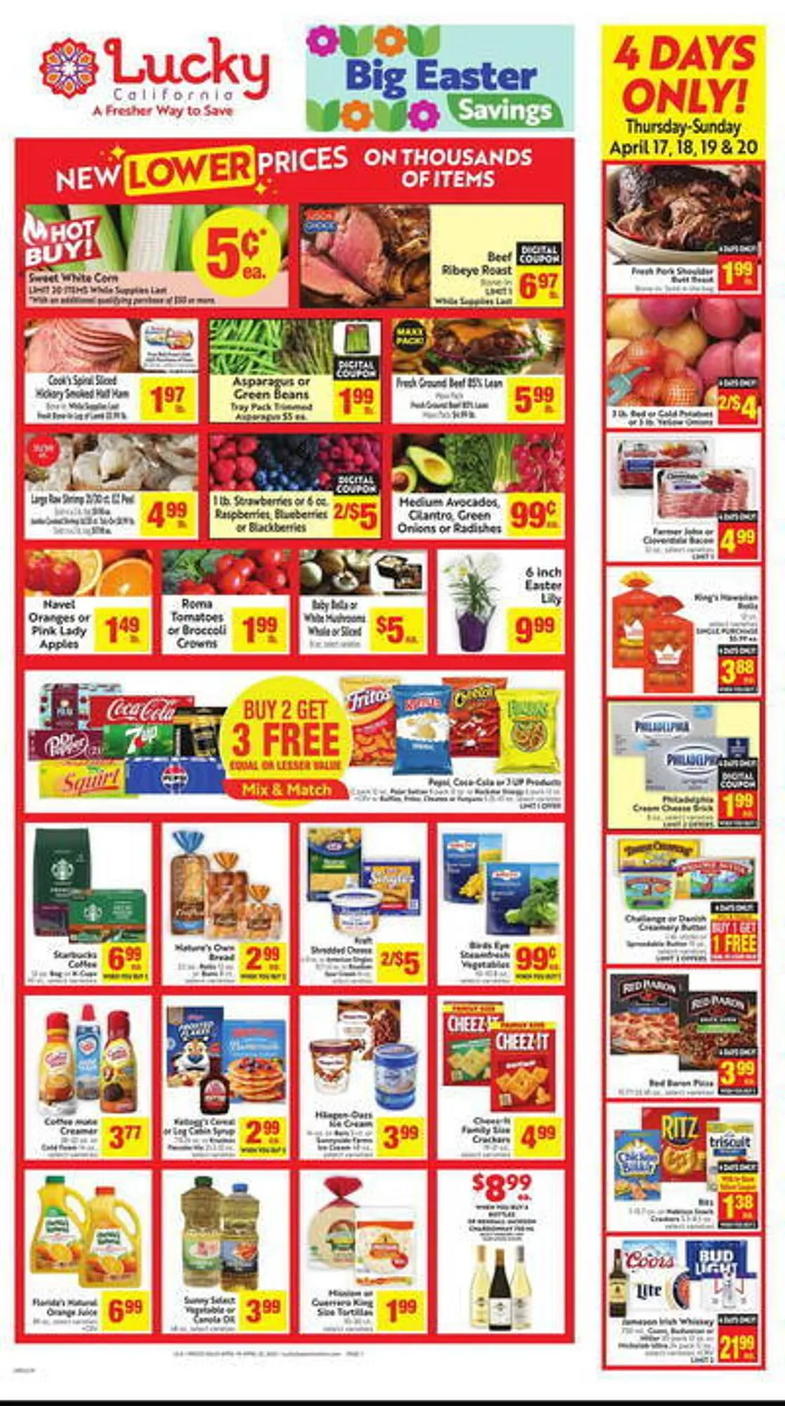 Weekly ad Lucky Supermarkets Weekly Ad from April 16 to April 22 2025 - Page 1