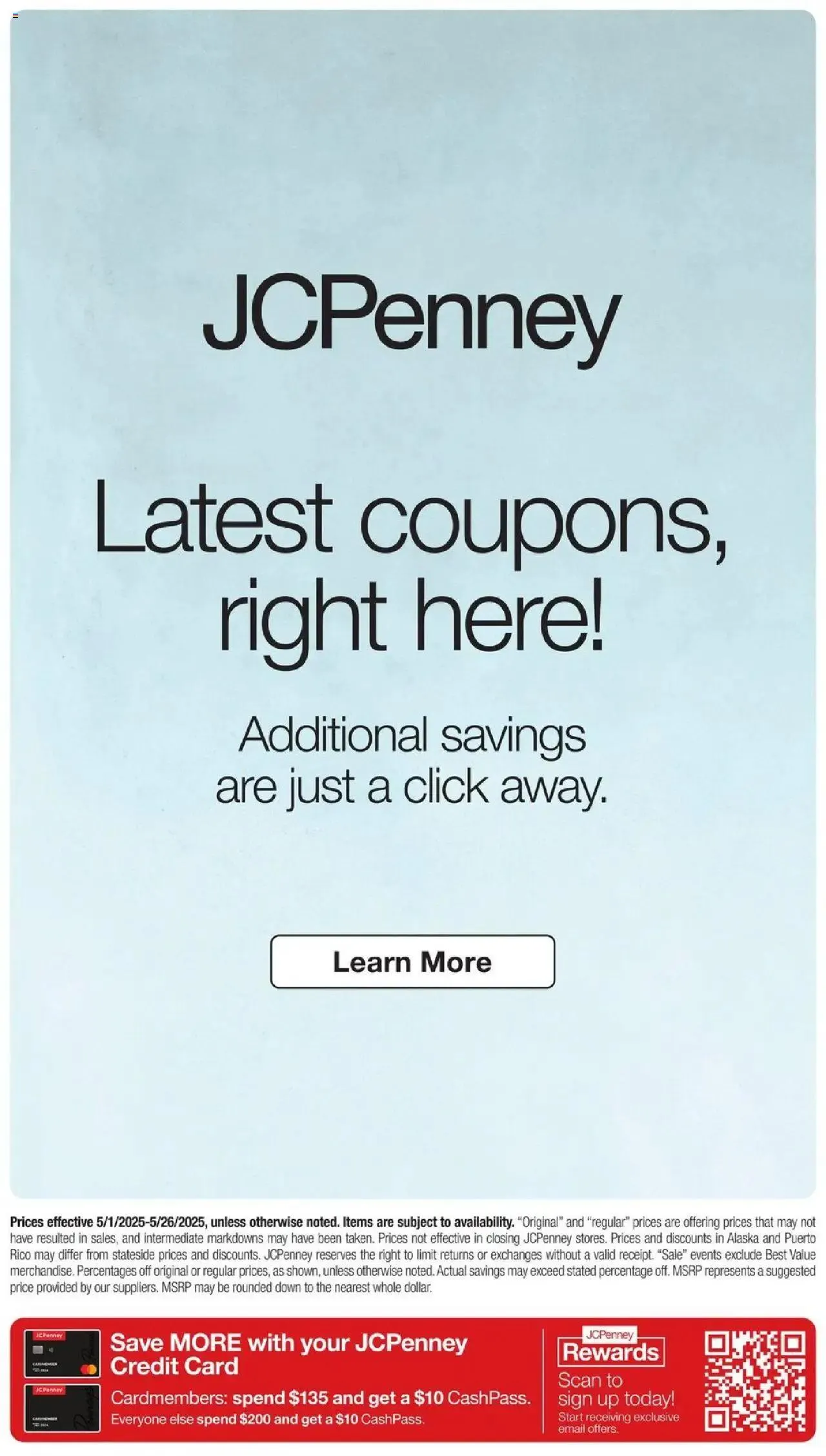 Weekly ad JCPenney Memorial Day Home Sale from May 1 to May 26 2025 - Page 45