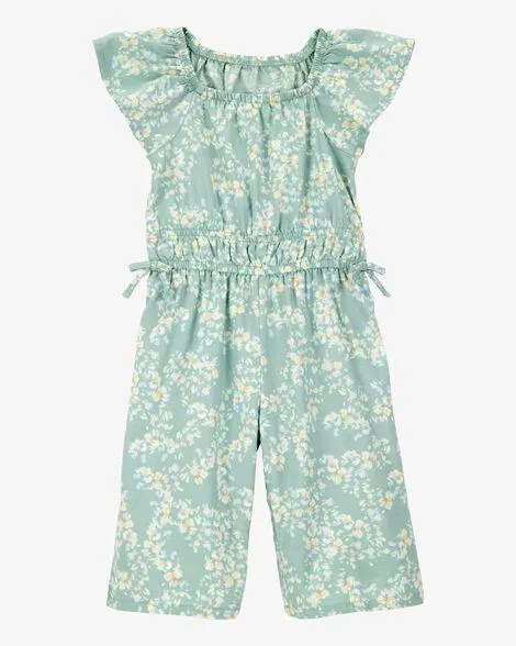 Baby Floral-Print Jumpsuit