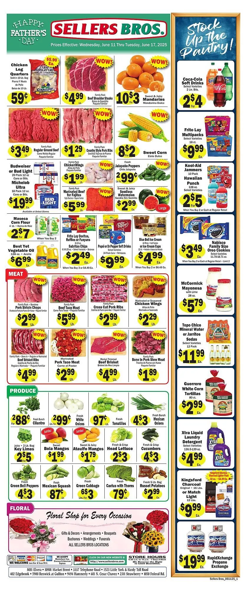Weekly ad Sellers Bros Weekly Ad from June 11 to June 17 2025 - Page 1