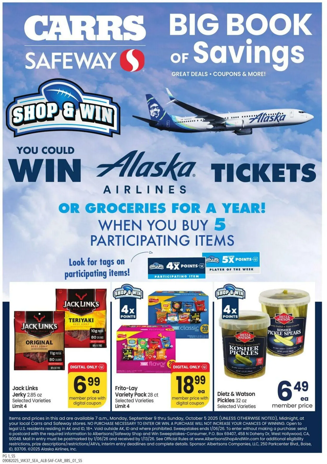 Weekly ad Carrs from September 9 to October 5 2025 - Page 1