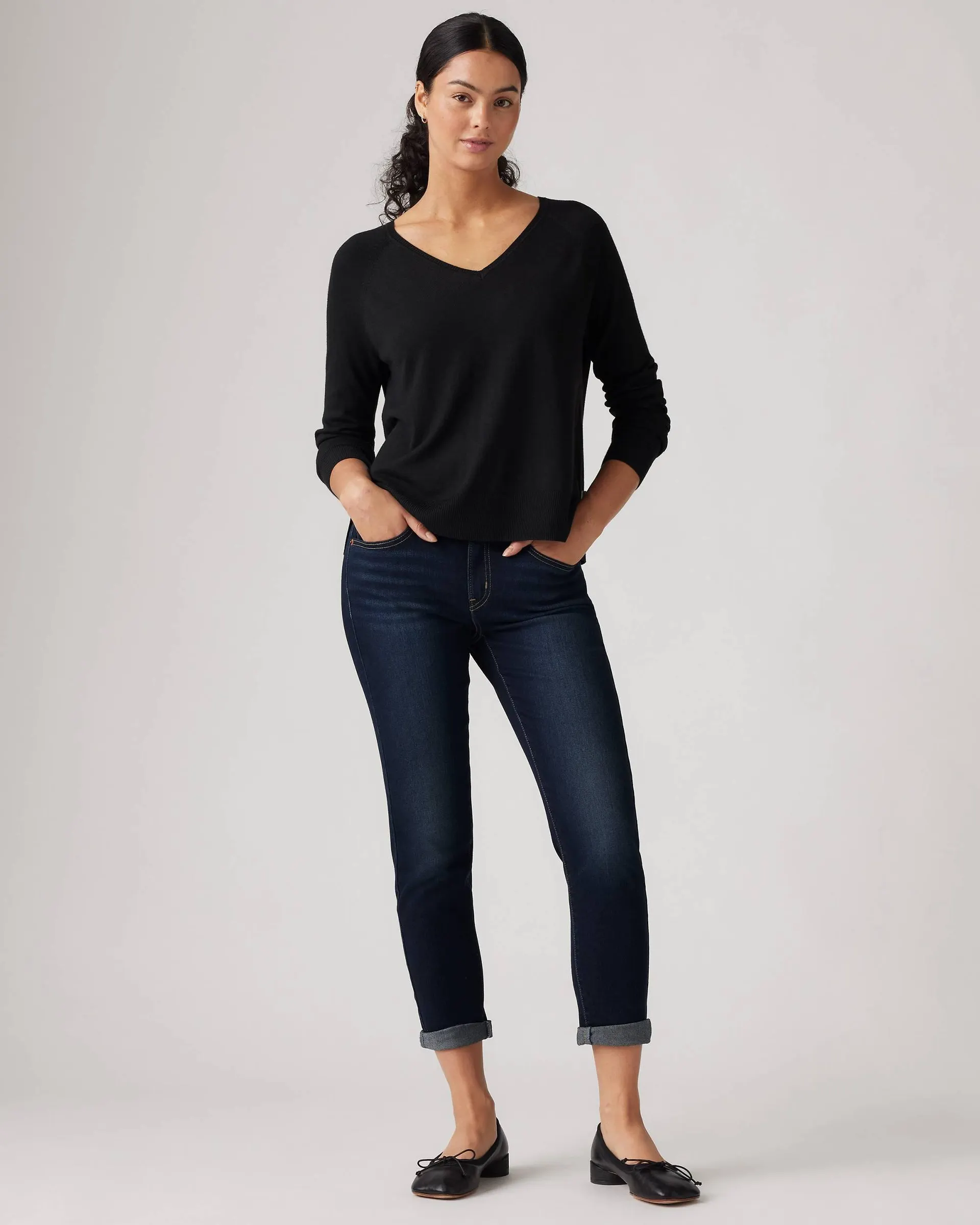 Mid Rise Boyfriend Women's Jeans
