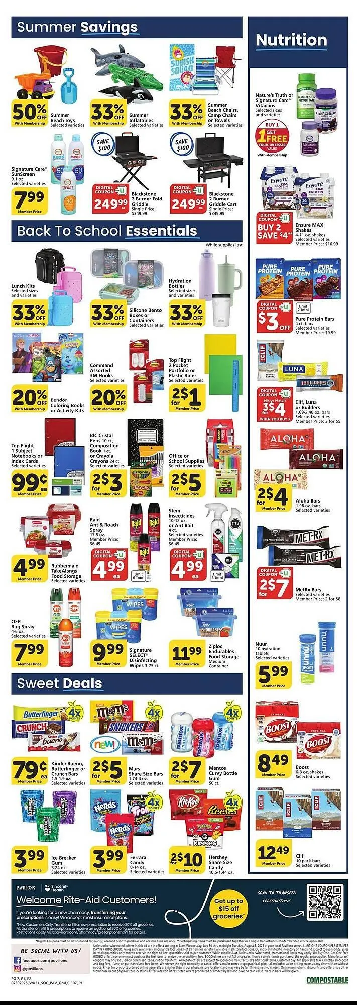 Weekly ad Pavilions Weekly Ad from July 30 to August 5 2025 - Page 7