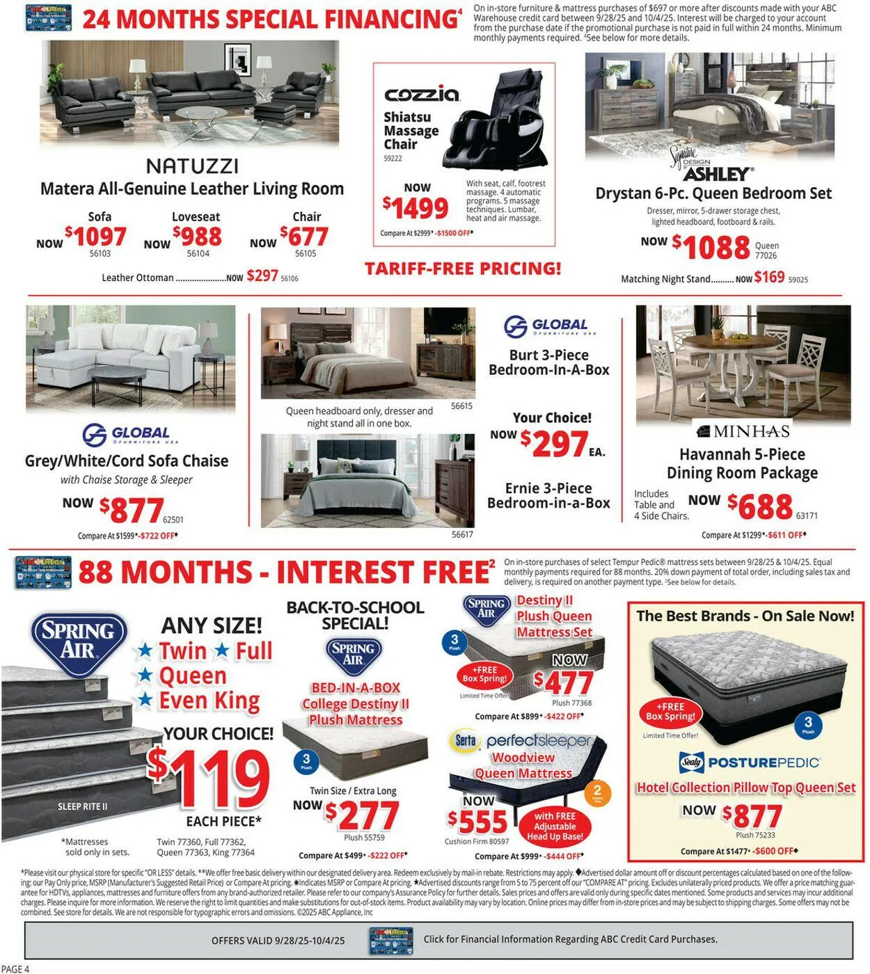 Weekly ad ABC Warehouse Current weekly ad from September 28 to October 4 2025 - Page 4