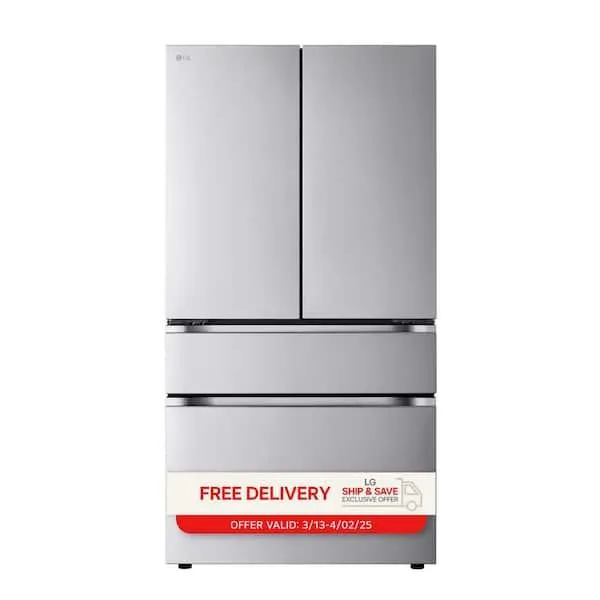 30 cu. ft. SMART Standard Depth MAX French Door Refrigerator with Internal Water Dispenser in PrintProof Stainless Steel