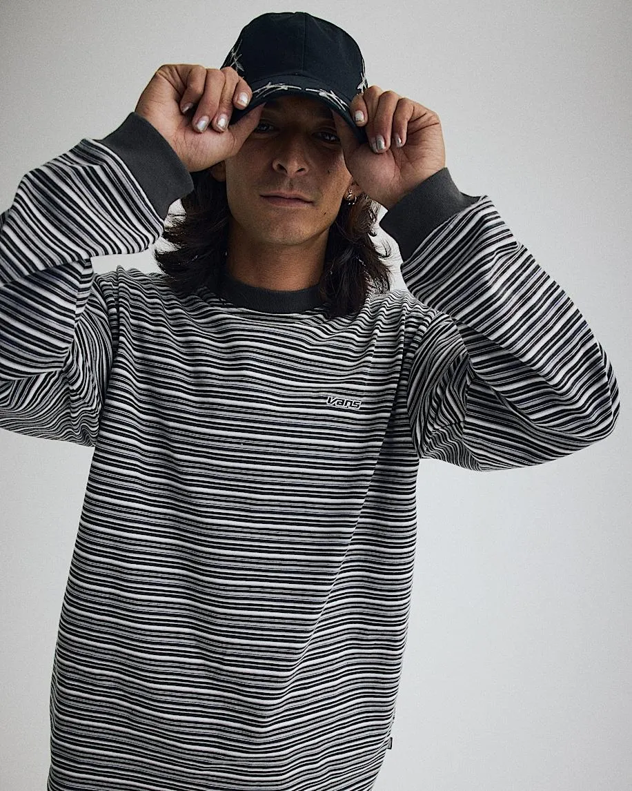 Wesley Stripe Long Sleeve Knit Shirt