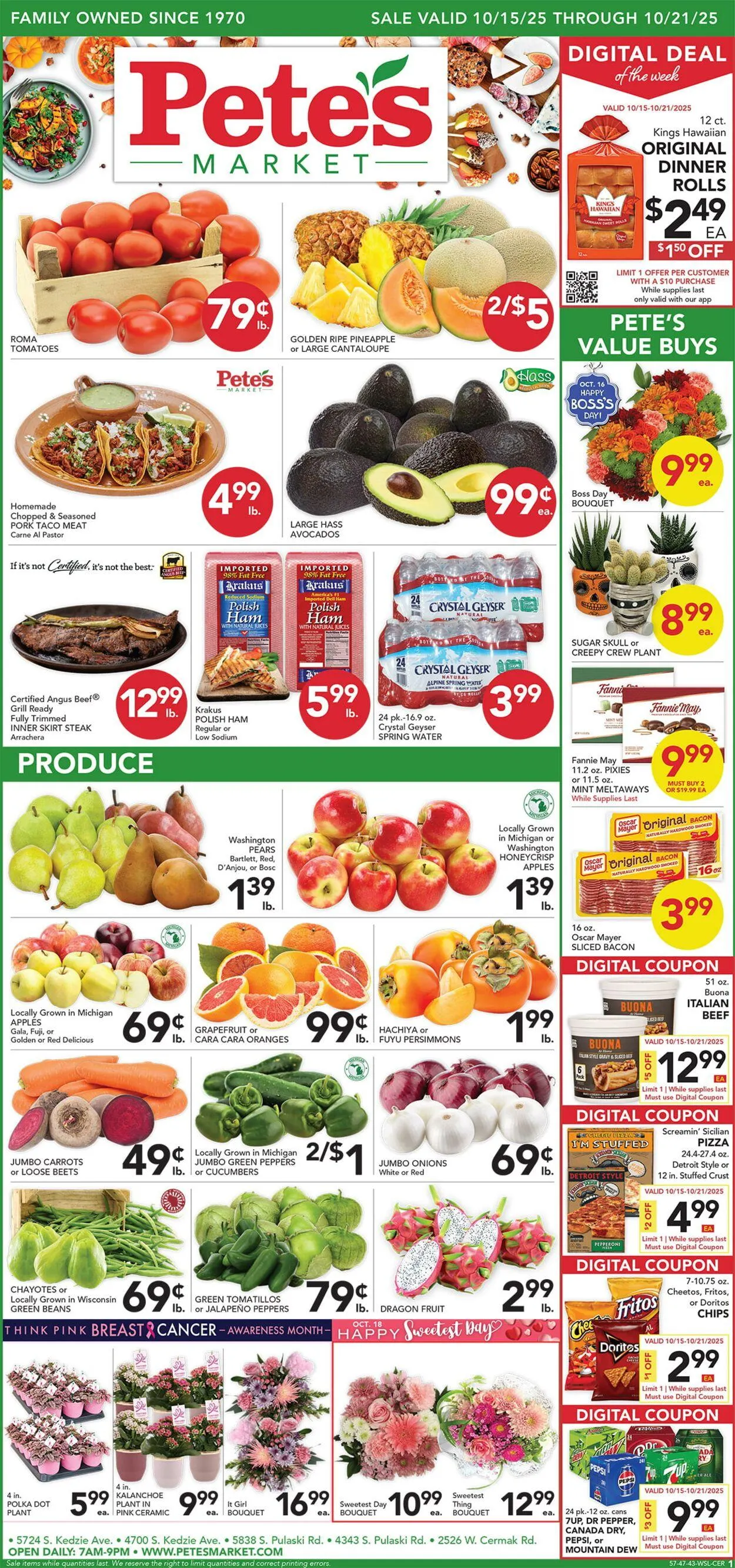 Weekly ad Pete's Fresh Market Current weekly ad from October 15 to October 21 2025 - Page 1