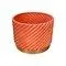 Italian Ceramic Orange Cachepot Plant Vase by Tommaso Barbi, 1970s