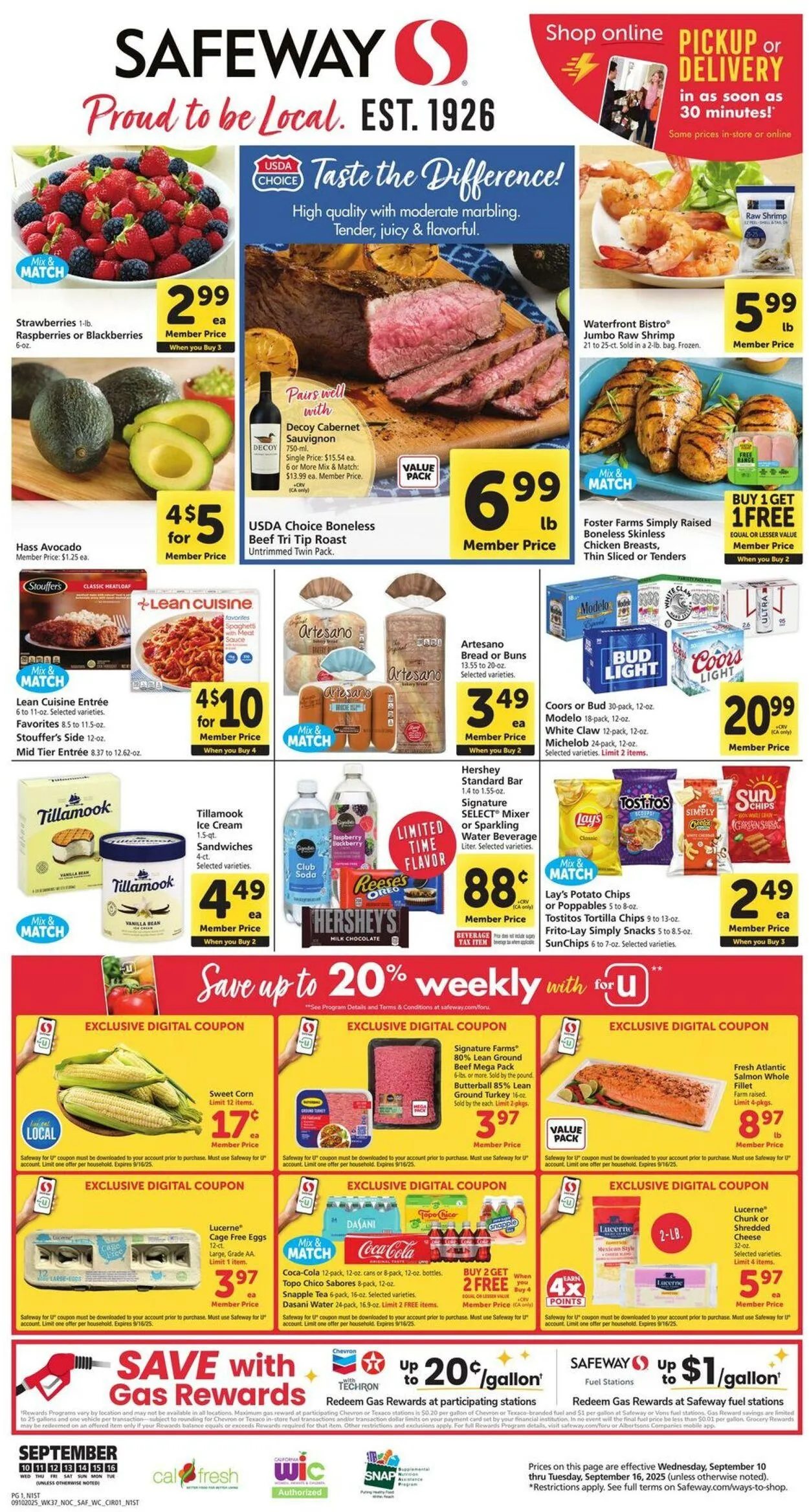 Weekly ad Safeway Current weekly ad from September 10 to September 16 2025 - Page 1