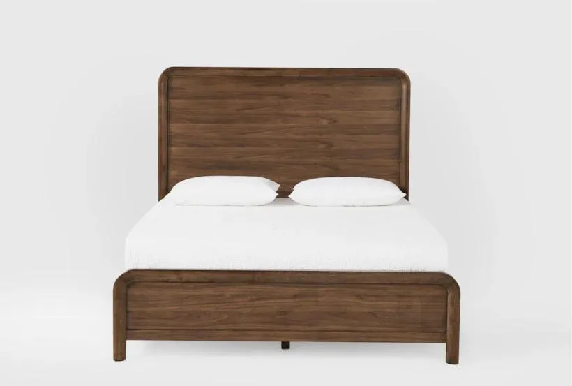 Casey Walnut Queen Panel Bed