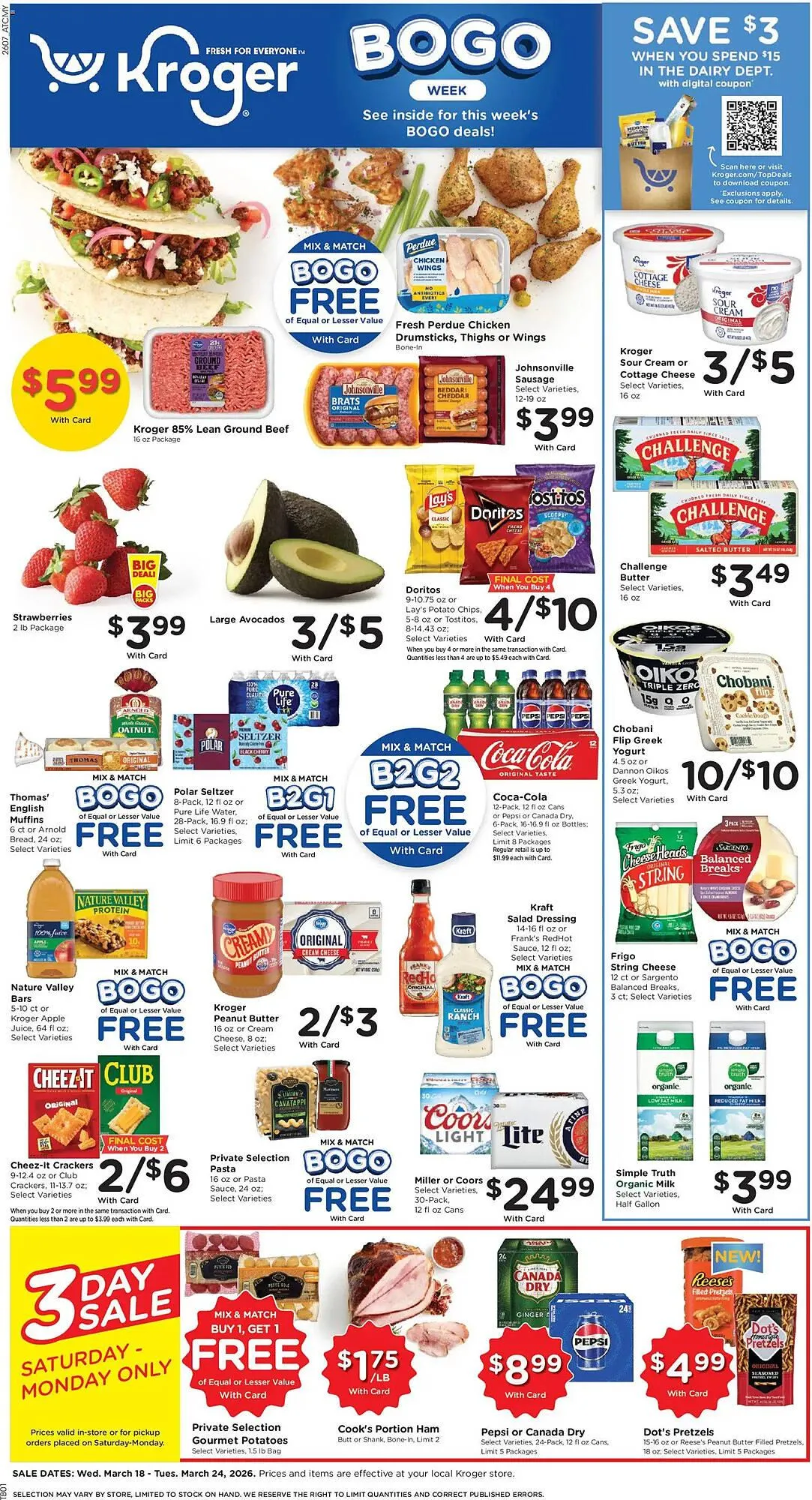 Weekly ad Kroger weekly ad from March 18 to March 24 2026 - Page 1