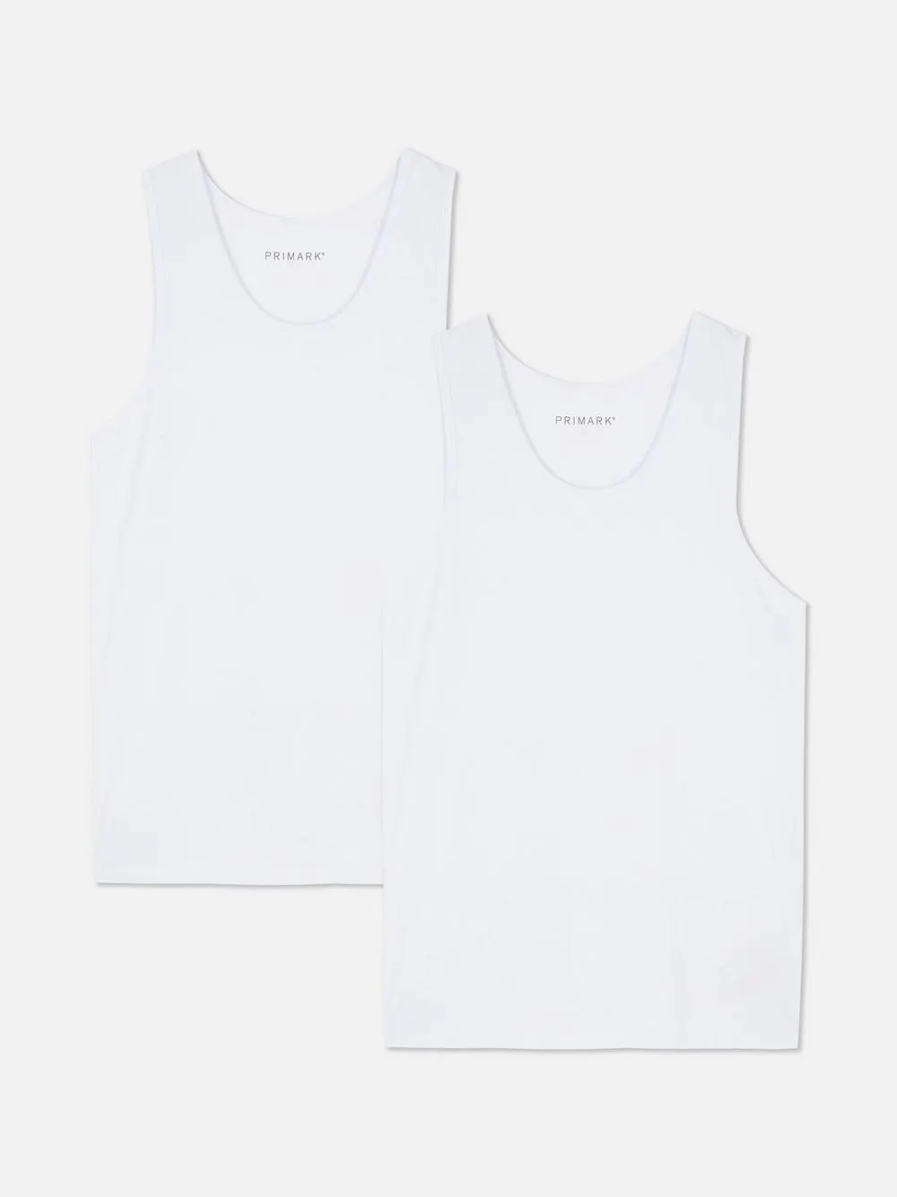 Pack de 2 camisetas sin mangas básicas