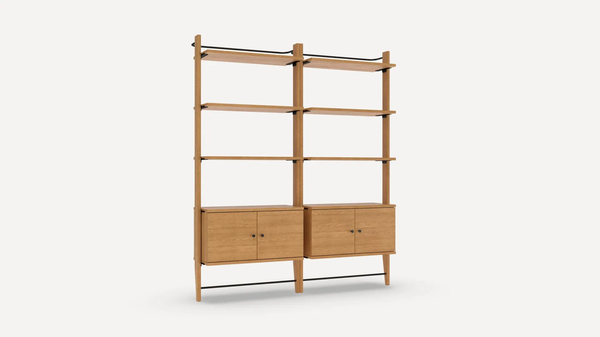 Title Double Storage Bookshelf