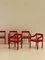 Red Model Carimate Dining Chairs by Vico Magistretti for Cassina, 1960s, Set of 6