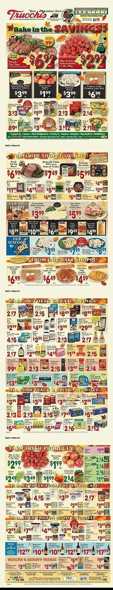 Weekly ad Trucchis weekly ad from September 28 to October 4 2025 - Page 1