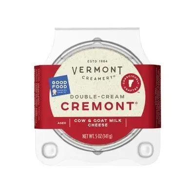 Vermont Creamery Double Cream Aged Goat & Cow Milk Cremont