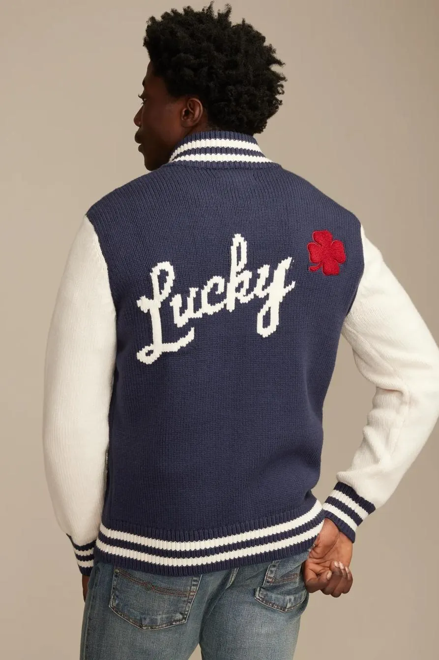 lucky zip sweater bomber