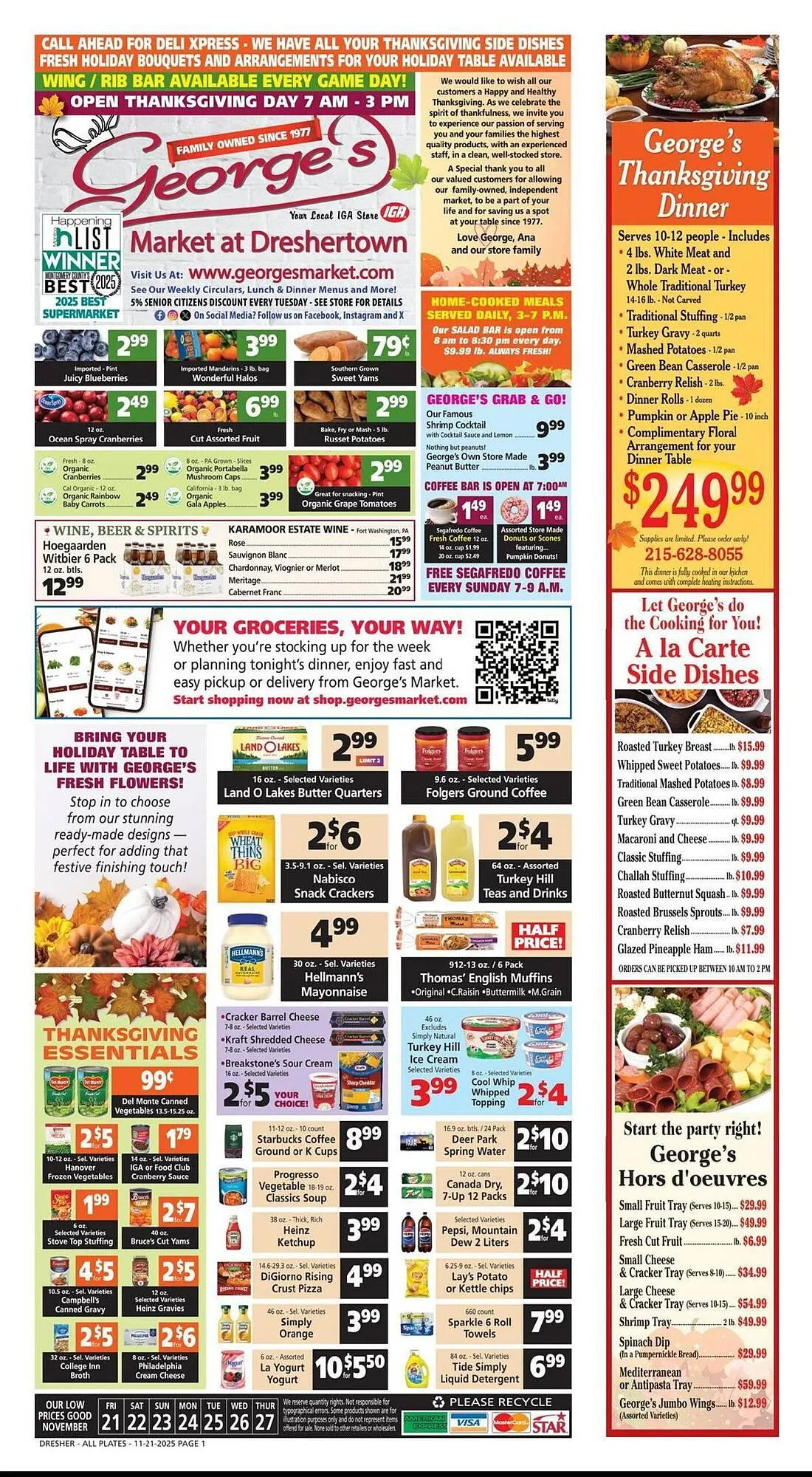 Weekly ad George's Market weekly ad from November 21 to November 27 2025 - Page 1