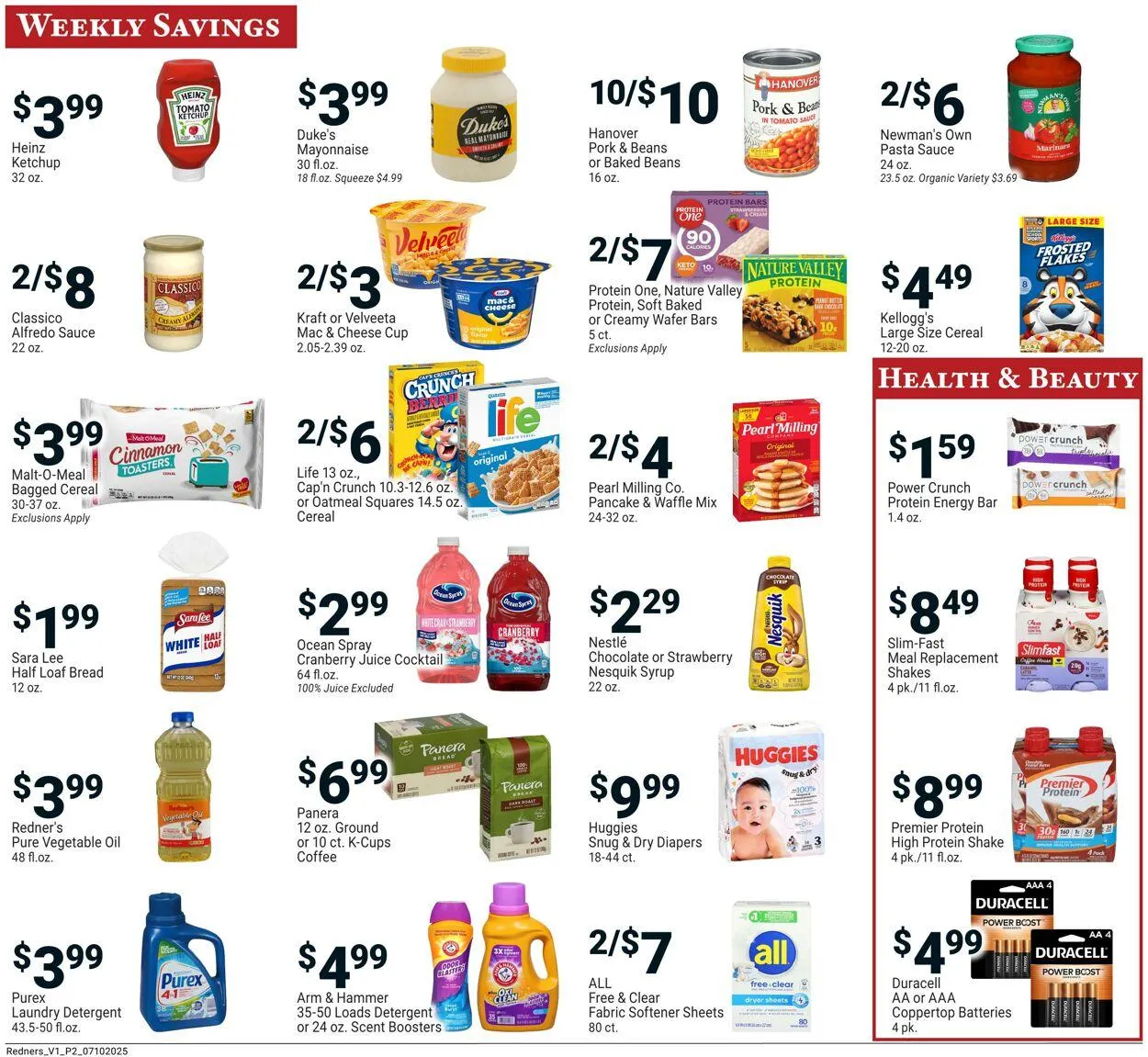 Weekly ad Redner’s Warehouse Market Current weekly ad from July 10 to July 16 2025 - Page 2