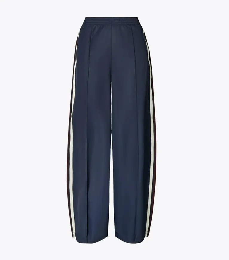 WIDE-LEG NYLON TRACK PANT