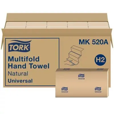 Tork Multifold 1-Ply Natural Hand Towel, 16 pks., 250 towels/pack
