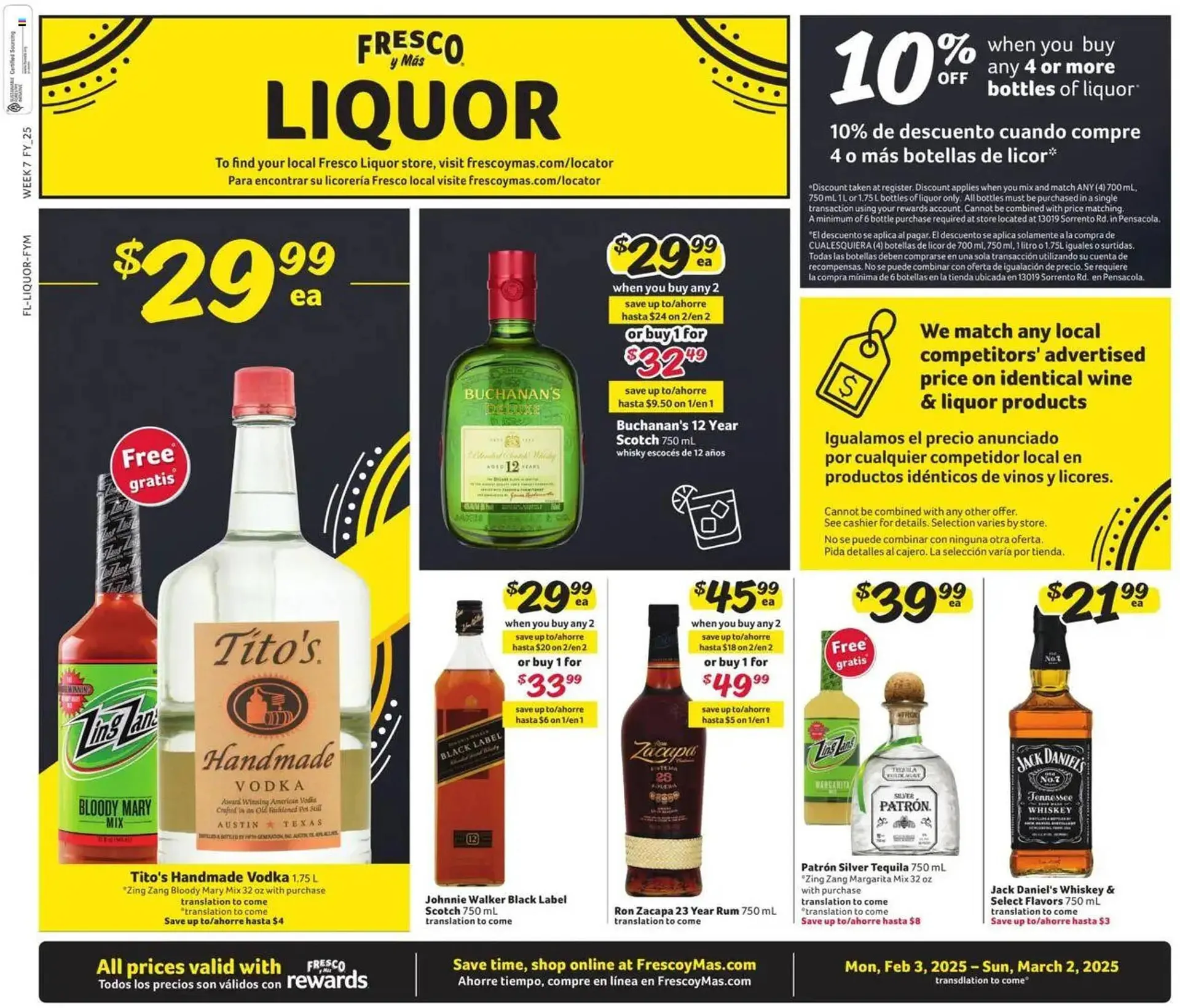 Weekly ad Fresco y Más Weekly Ad from February 3 to March 2 2025 - Page 1
