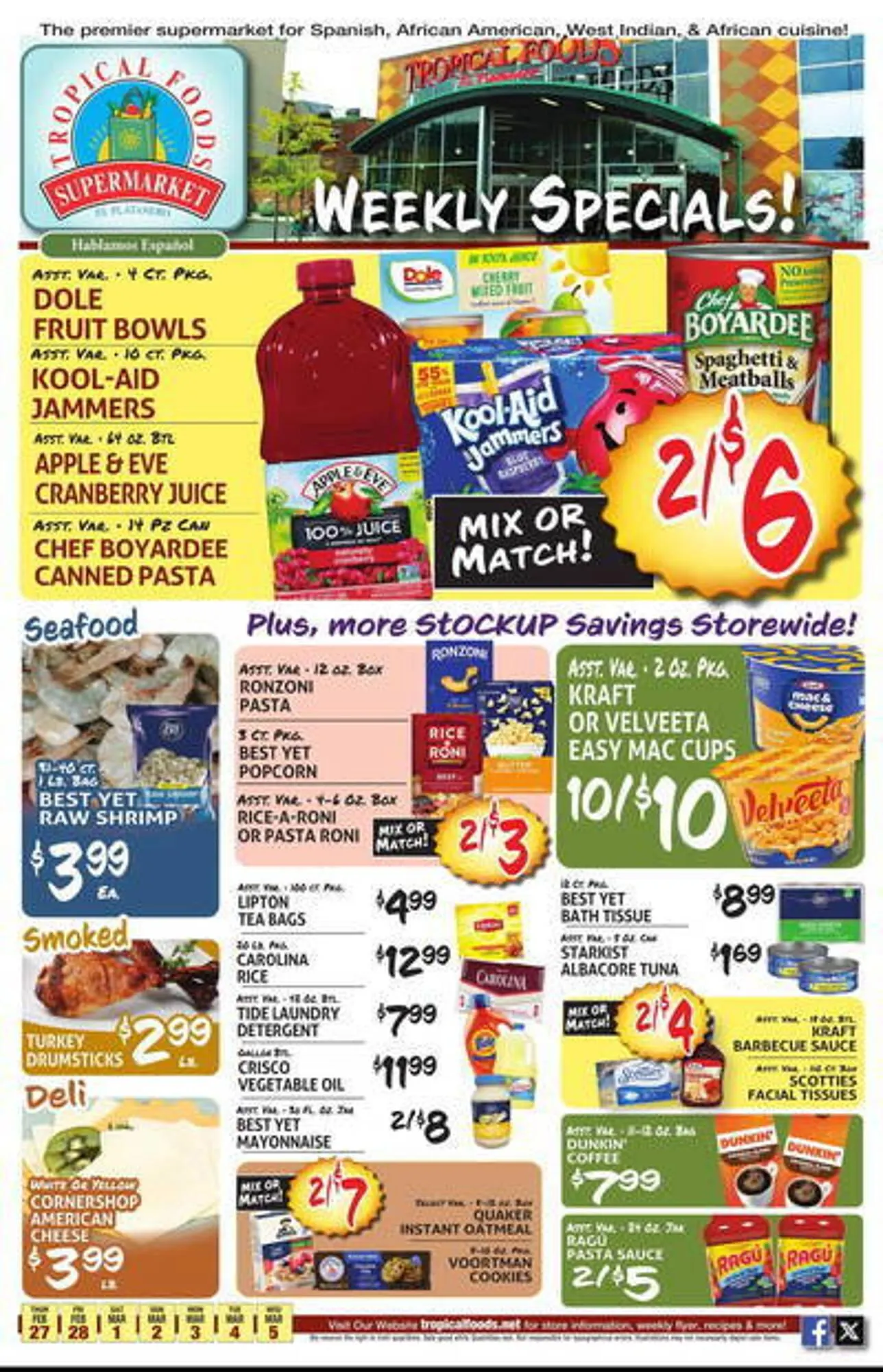 Tropical Foods Supermarket Weekly Ad - 1