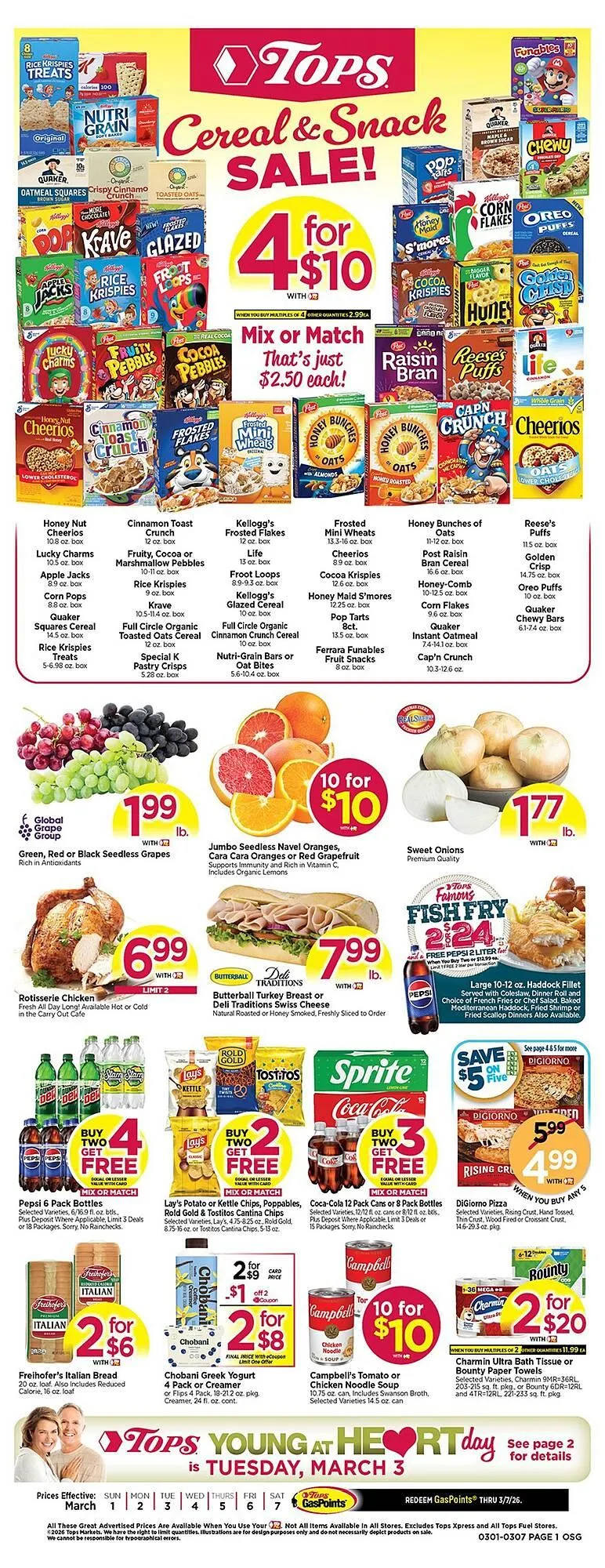Weekly ad Tops weekly ad from March 1 to March 7 2026 - Page 1