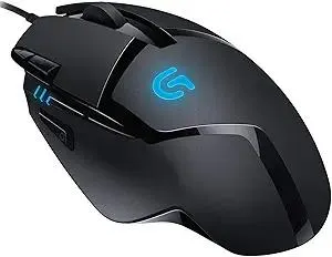 Logitech G402 Hyperion Fury Wired Gaming Mouse, 4,000 DPI, Lightweight, 8 Programmable Buttons, DPI Switch Button, Compatible with PC/Mac - Black