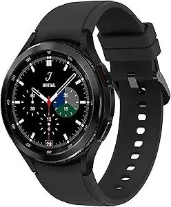 Samsung Electronics Galaxy Watch 4 Classic 46mm Smartwatch with ECG Monitor Tracker for Health Fitness Running Sleep Cycles GPS Fall Detection Bluetooth US Version, Black (Renewed)