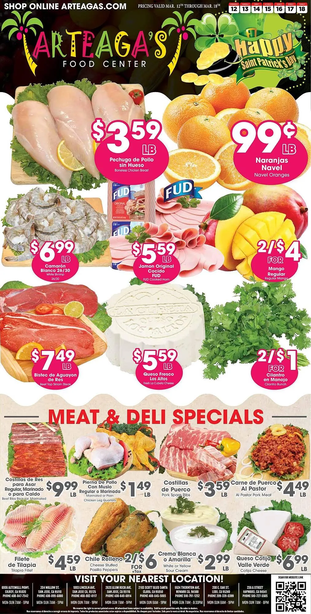 Catálogo de Arteagas Food Center Weekly Ad 12 de marzo al 18 de marzo 2025 - Página 1