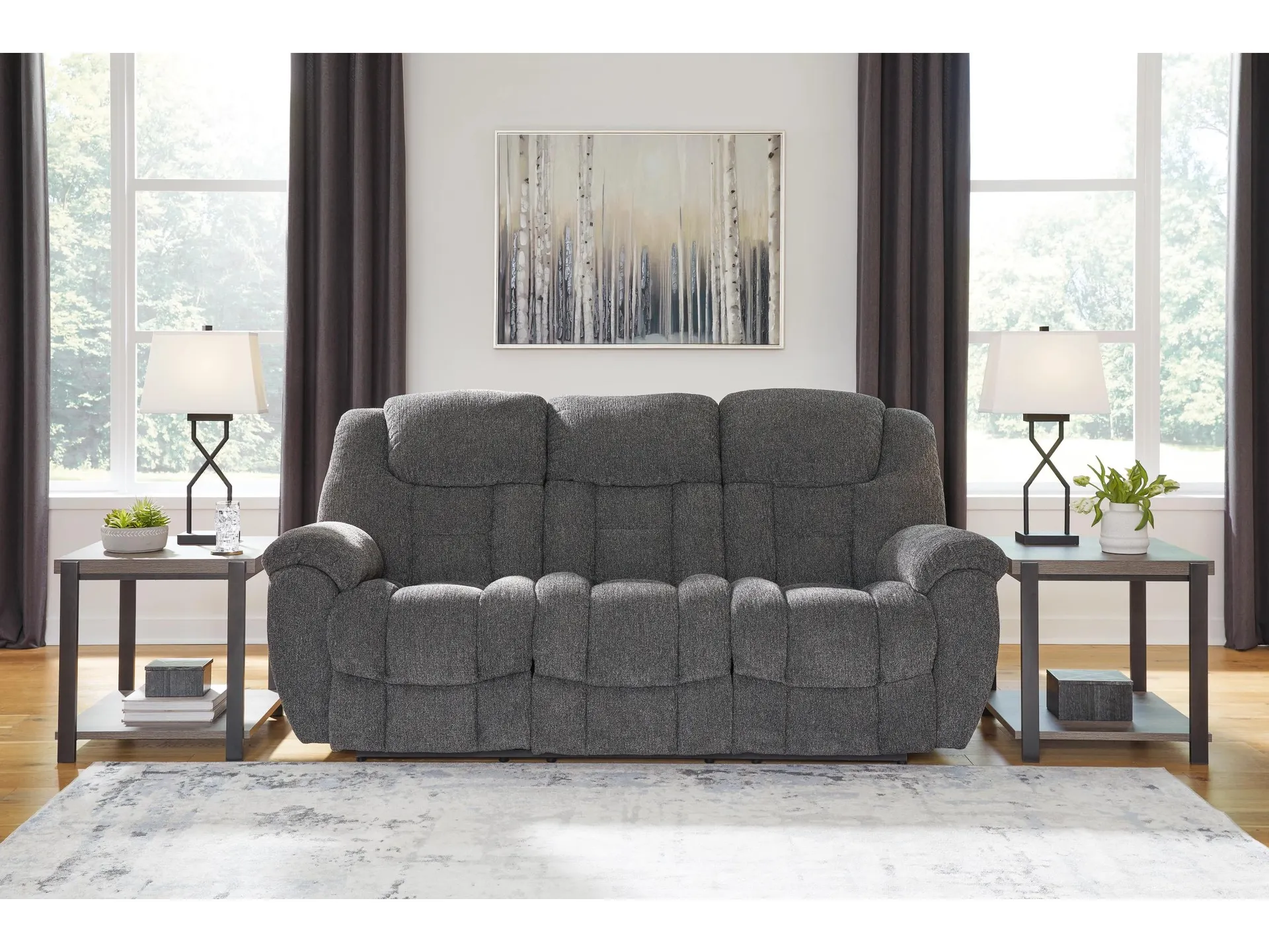 Foreside Next-Gen Nuvella™ Performance Fabric Manual Reclining Sofa