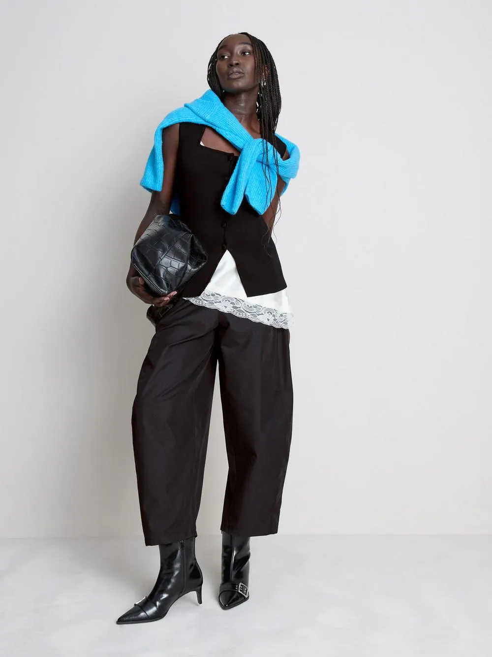 Sculpted Square Neck Waistcoat