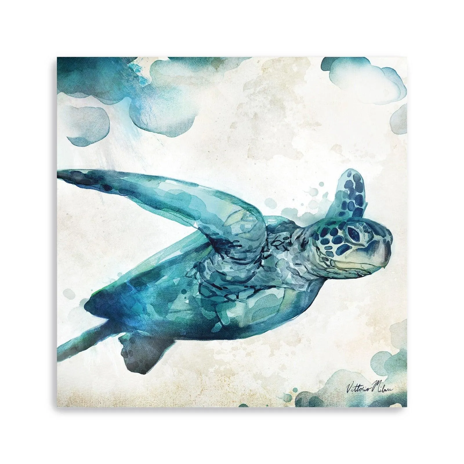 Watercolor Sea Creatures III Canvas Giclee