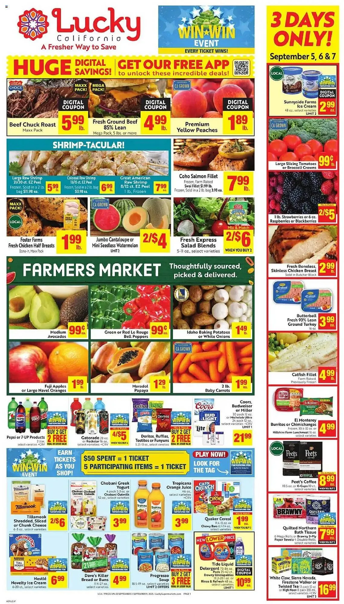 Weekly ad Lucky Supermarkets weekly ad from September 3 to September 10 2025 - Page 1